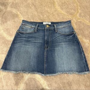 Frame Denim Mini Skirt